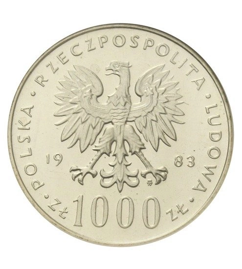 1000 zł Giovanni Paolo II 1982-1983
