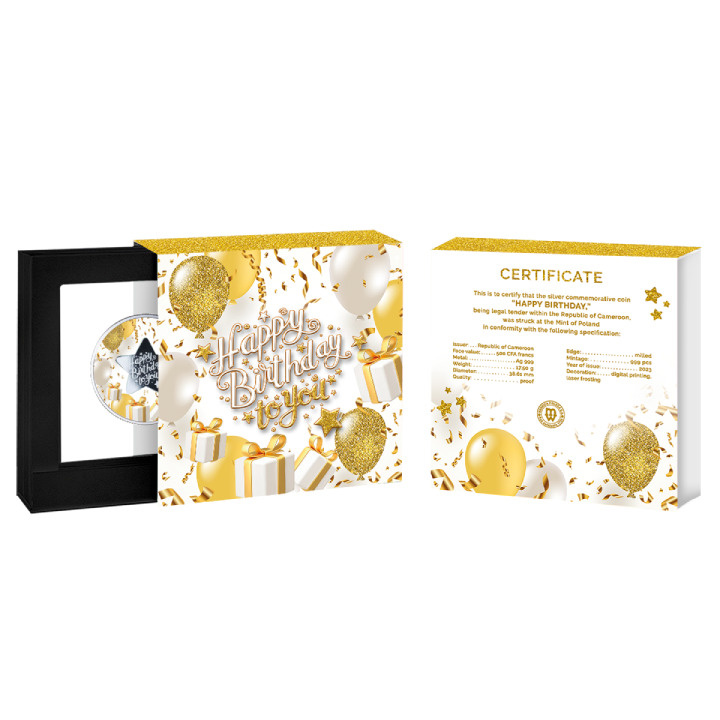 Camerun: Moneta commemorativa colorata Argento 2023 Proof