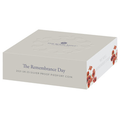The Remembrance Day coloured Silver 2021 Proof Piedford Coin