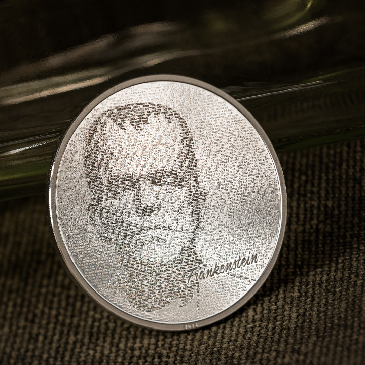 Cook Islands: Typefaces - Frankenstein 1 oz Silber 2023 Proof