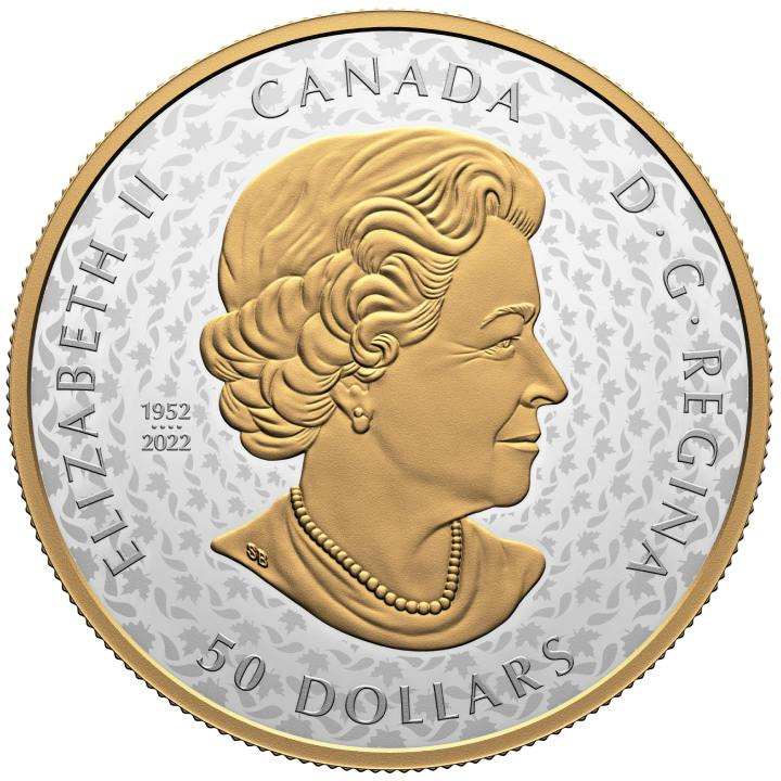 Canada: Peace Dollar 5 oz Silber 2024 Gilded Proof Ultra High Relief Coin