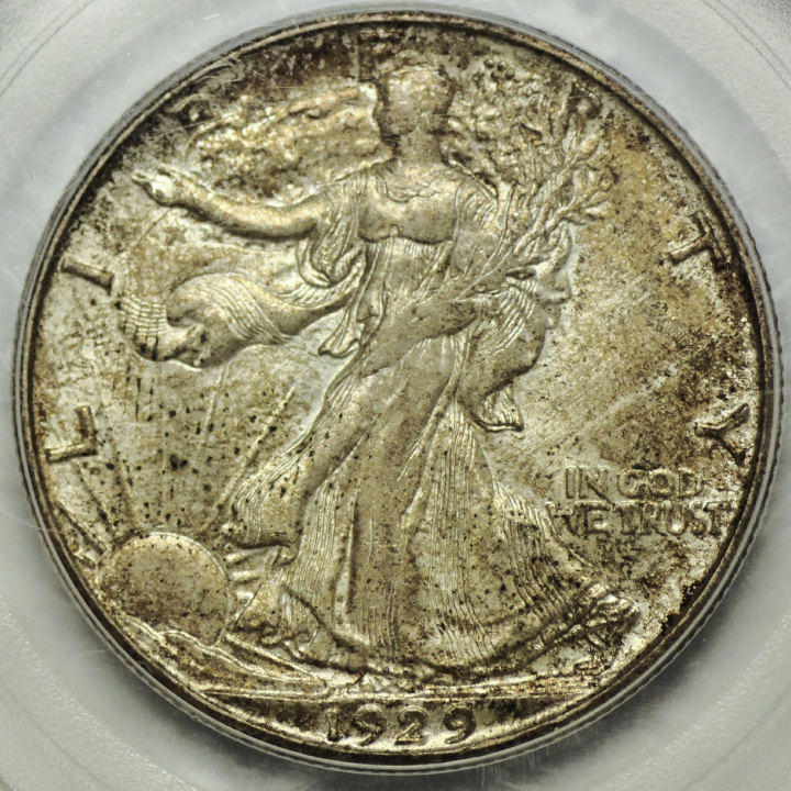 USA: Sétáló Szabadság, fél dollár ezüst 1929-S PCGS MS63