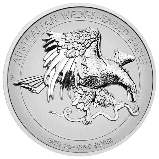 Orzeł Australijski 2 uncje Srebra 2021 Proof Ultra High Relief
