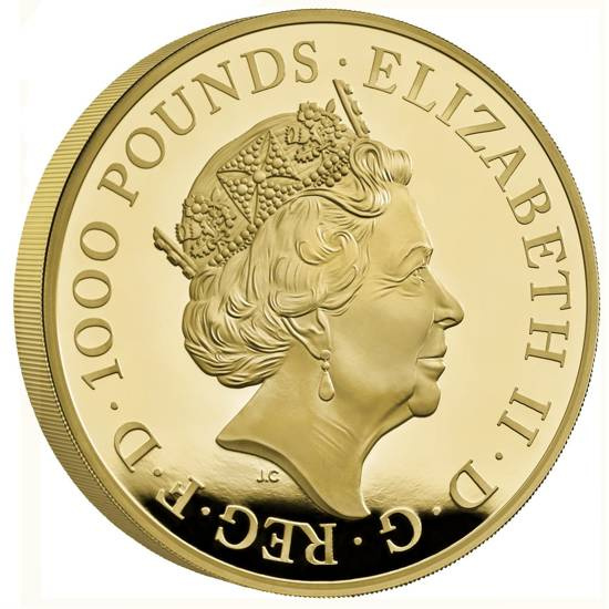 The Royal Tudor Beasts: Seymour Panther 1000 gramm Gold 2022 Proof