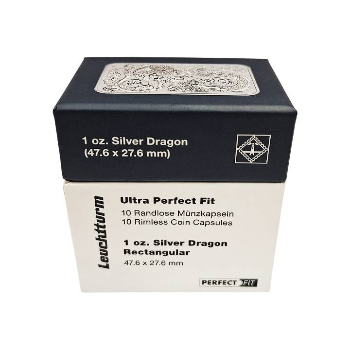 Leuchtturm - Capac din plastic pentru lingou monedă Dragon Ultra Perfect Fit 10 bucăți