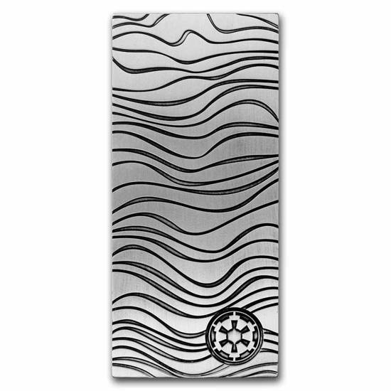 Niue: Star Wars - Mandalorian Beskar sztabko-moneta 10 uncji Srebra 2022 Antiqued