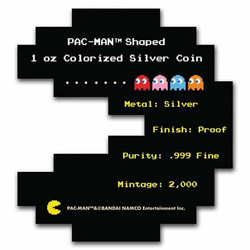 Niue: PAC-MAN colorized 1 oz Silver 2021 Proof