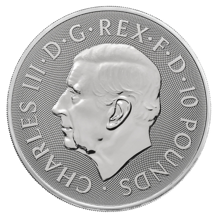 The Royal Tudor Beasts: Queen's Lion 10 Unzen Silber 2026