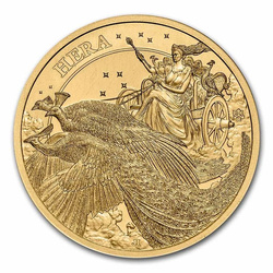 St Helena: Goddess - Hera and the Peacock 1/4 oz Gold 2022