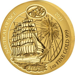 Rwanda: Nautical Ounce - Sedov 1 uncja Złota 2021
