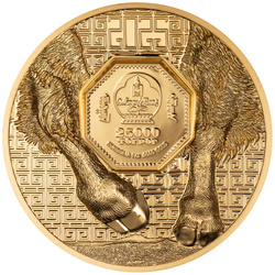 Mongolia: Bison 1 uncja Złota 2025 Proof