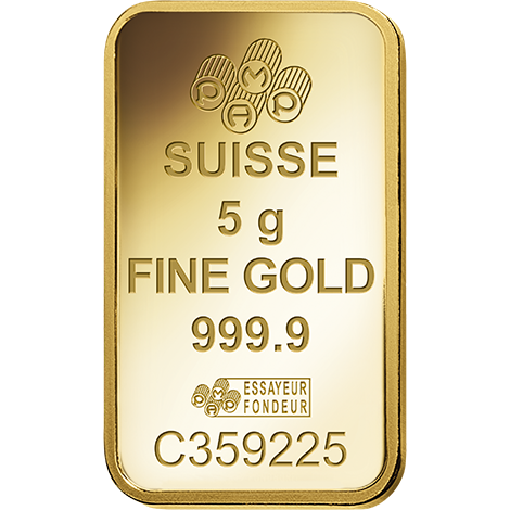 5 gramů Zlatá slitka Pamp Suisse Buddhismus