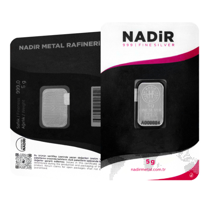 Lingote de plata Nadir 5 g
