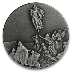 Niue: Biblical - The Ascension 2 oz Silver 2018 Proof Antiqued Coin