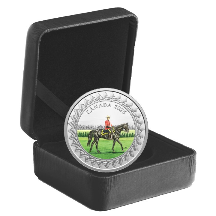 Kanada: RCMP Musical Ride színes 20 dollár ezüst 2025 Proof