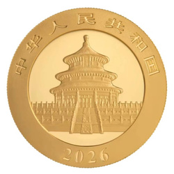 15g China Panda Goldmünze 2026