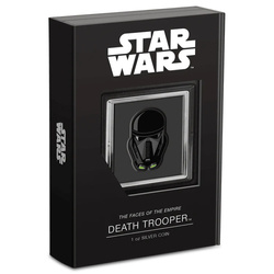 Niue : Star Wars Les visages de l'Empire - Death Trooper coloré 1 once d'argent 2022 Proof