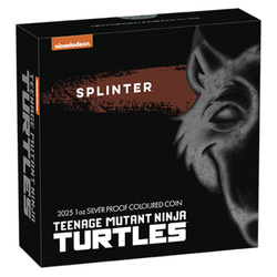 Tuvalu: Teenage Mutant Ninja Turtles - Splinter kolorowany 1 uncja Srebra 2025 Proof