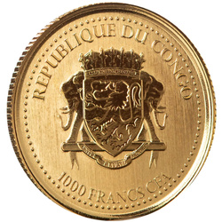 Congo: Silverback Gorilla 1/10 oz Gold 2023
