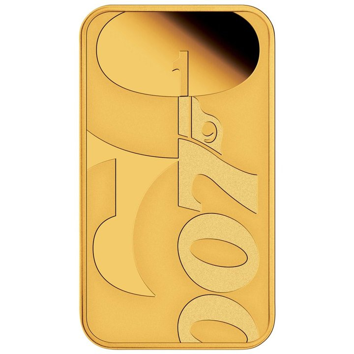 Pièce-lingot Tuvalu : James Bond 60e anniversaire 1 once d'or 2022 Proof