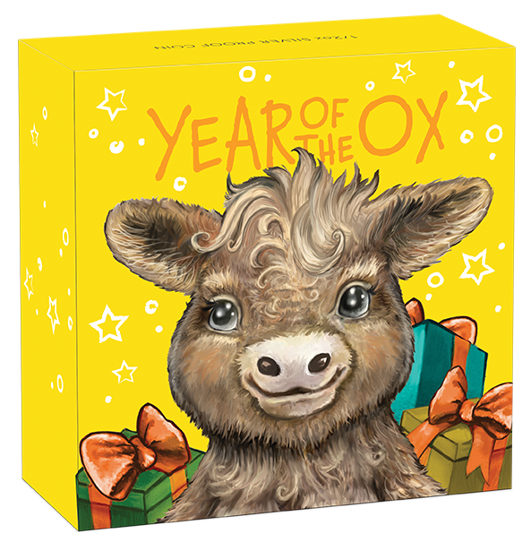 Lunar III: Baby Ox ½ oz Silber 2021 Proof