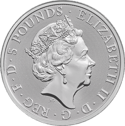 The Unicorn of Scotland 2 oz Silver 2018 The Queen’s Beasts