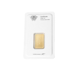 Lingotto Metalor 5 grammi d'oro LBMA GD Refiner