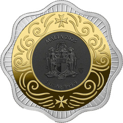 Malta Maltese Ox pozlacený 1 oz stříbra 2025
