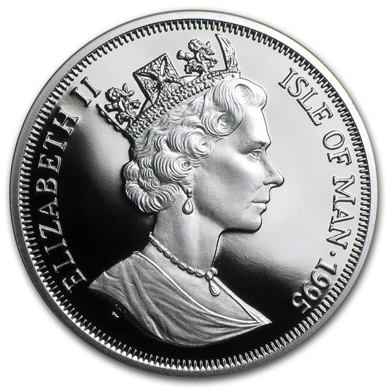 Isle of man Katzen-Serie: Türkisch cat 1 oz Silber 1995 Proof