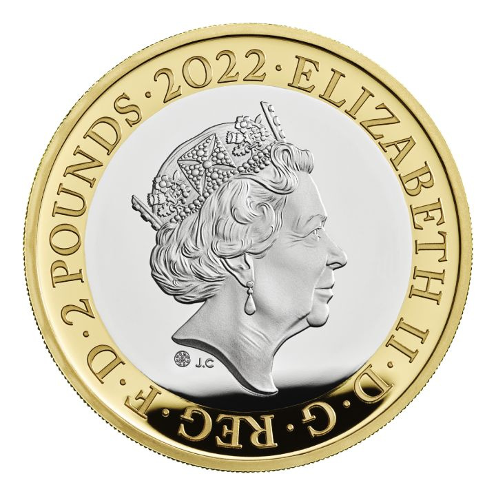 25. anniversary £2 Gold Plated Silver 2022 Proof