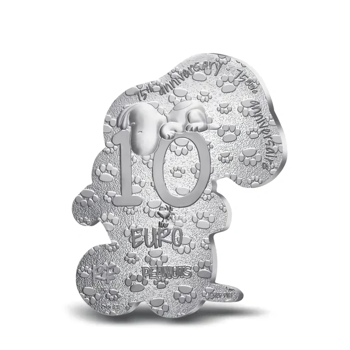 Сребърна монета Snoopy 10€ Пруф 2025 оформена монета