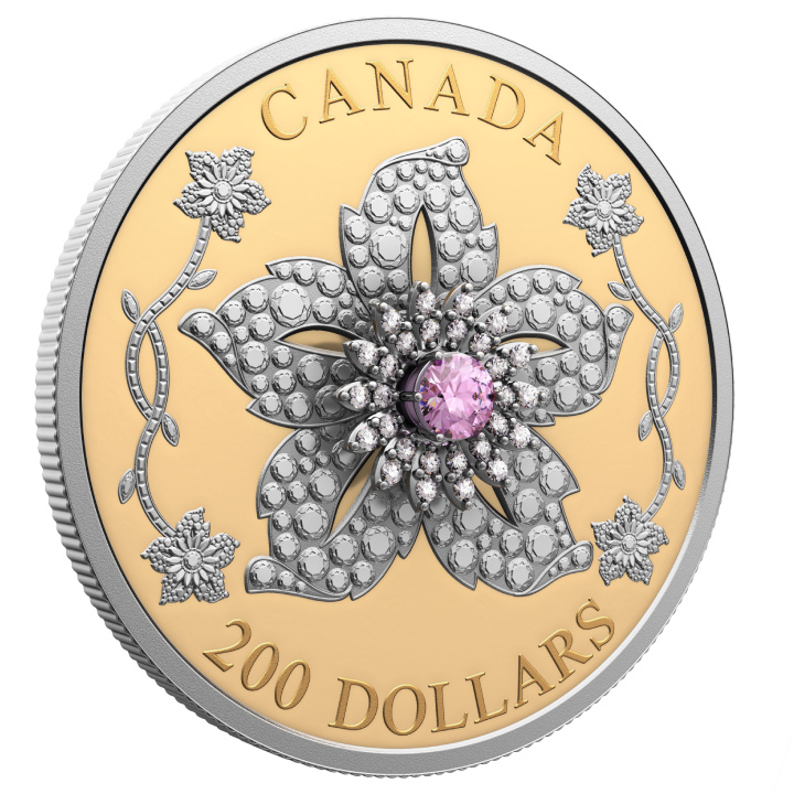 Canada: Williamson Diamond Brooch $200 Złoto 2025 Proof