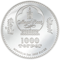 Mongolia Into the Wild Bison 2 oz Argint 2023 Proof Ultra High Relief