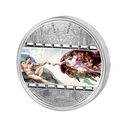 Islas Cook: Creación de Adán 3 oz Plata 2008 Proof