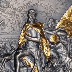 Stříbrná mince Forging of Independence – Crossing the Delaware 2 unce Stříbra 2026 Antique Finish