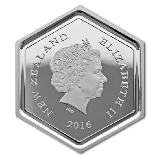 Pszczoła miodna kolorowana 1 uncja Srebra 2016 Proof