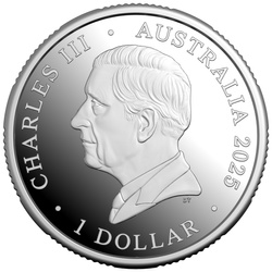 60e anniversaire de la Monnaie royale australienne 1 Argent 2025 Proof « C » Mintmark