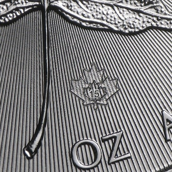 Kanadyjski Liść Klonowy 1 uncja Srebra 2015