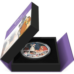 Niue: Disney Cinema Masterpieces - Lady and the Tramp colored 3 oz Silver 2023 Proof