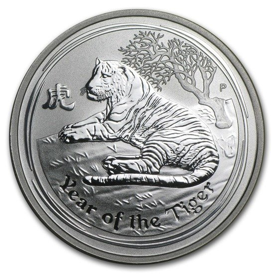 Lunar II: Year of the Tiger 1/2 oz Silver 2010