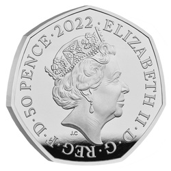 Lote de 5 monedas de platino Reino Unido 2022 Proof Commemorative Coin