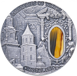 Niue: Crystal Art - Mysteries of Wawel 2 unce Stříbra 2013 Antiqued Coin