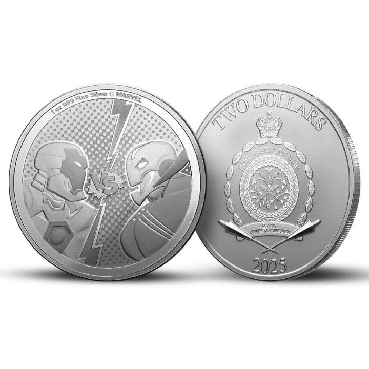 Niue: Marvel - Iron Man vs. Ultron 1 oz Silver 2025