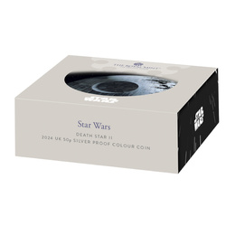 Star Wars: Death Star II 50p coloured Silber 2024 Proof