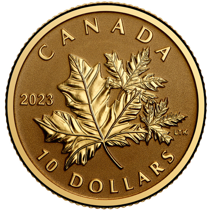 Canada: Everlasting Maple Leaf $10 Gold 2023 Proof Coin
