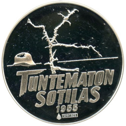 Rokka, Tuntematon Sotila " Unknown Soldier" Silver 1955 Round