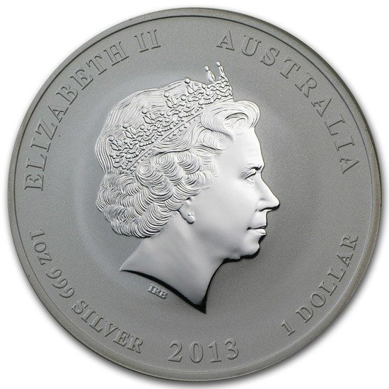 Lunar II: Jahr der Schlange 1 oz Silber Gilded