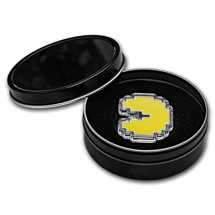 Niue: PAC-MAN coloreado 1 oz Plata 2022 Proof Shaped Coin