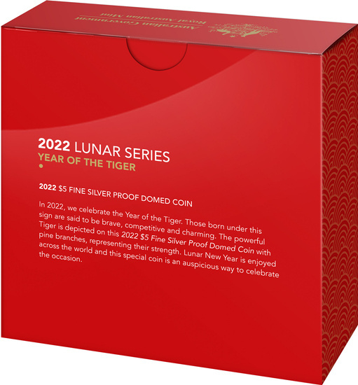 Lunar: Rok Tygrysa 1 uncja Srebra 2022 Proof