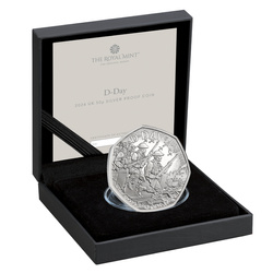 D-Day 50p Srebro 2024 Proof